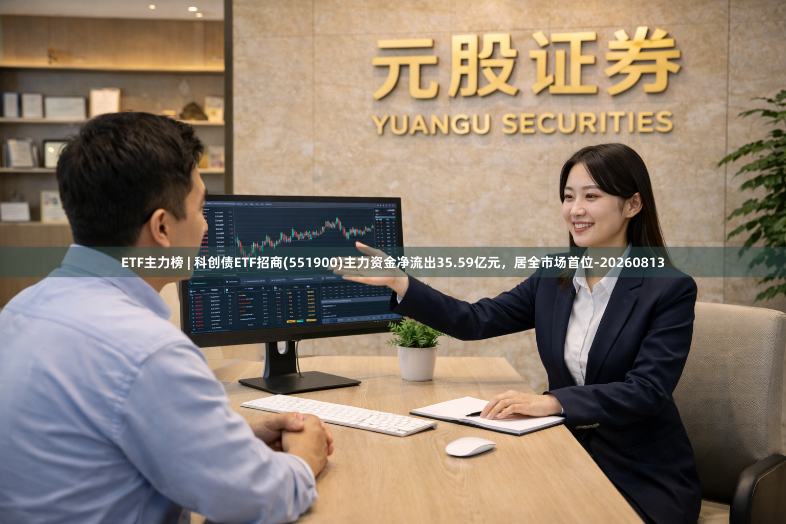 ETF主力榜 | 科创债ETF招商(551900)主力资金净流出35.59亿元，居全市场首位-20260813