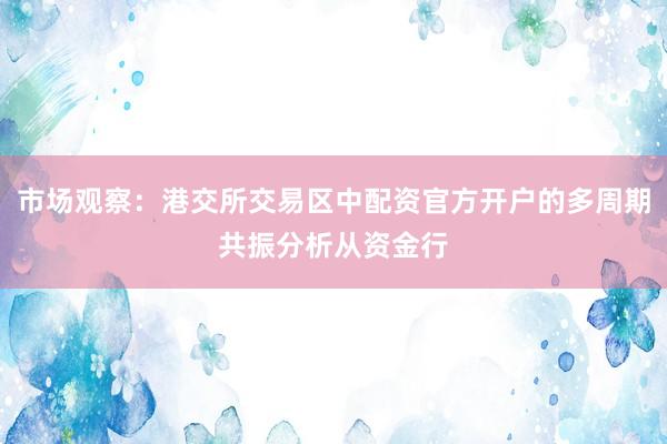 市场观察：港交所交易区中配资官方开户的多周期共振分析从资金行